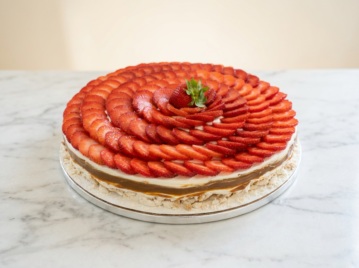 Pavlova de fresas